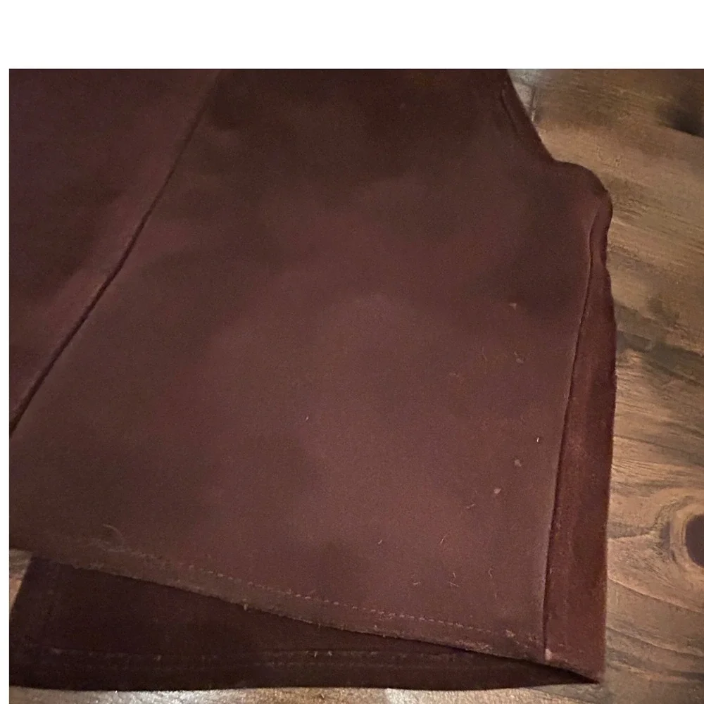 Vintage Irvin Foster Genuine Horsehide Leather Western Brown Vest Size Small - Picture 7 of 7